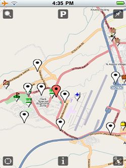 Navigate Clark Freeport Zone with your Iphone Using Wikimap
