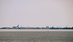 Cavite skyline as seen across Manila Bay.