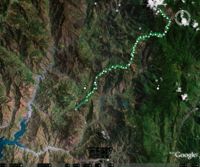 Mt. Pulag GPS Tracks on Google Earth
